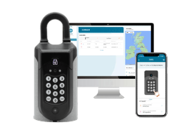 Image button: SentriGuard access control system: key safe, cloud-based platform and mobile app