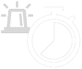 A graphic representing alarm response times that can be improved with Keynetics key safes