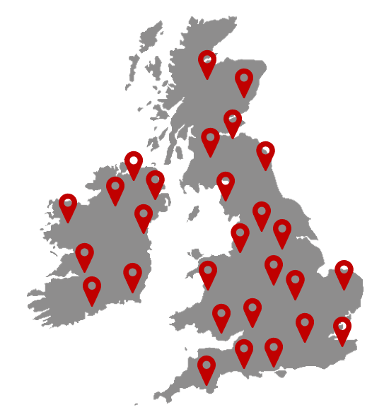 Keynetics installation map