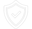 A shield graphic representing key safe security
