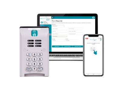 Image button: Sentrikey Care access control system for carers: key safe, cloud-based platform and mobile app
