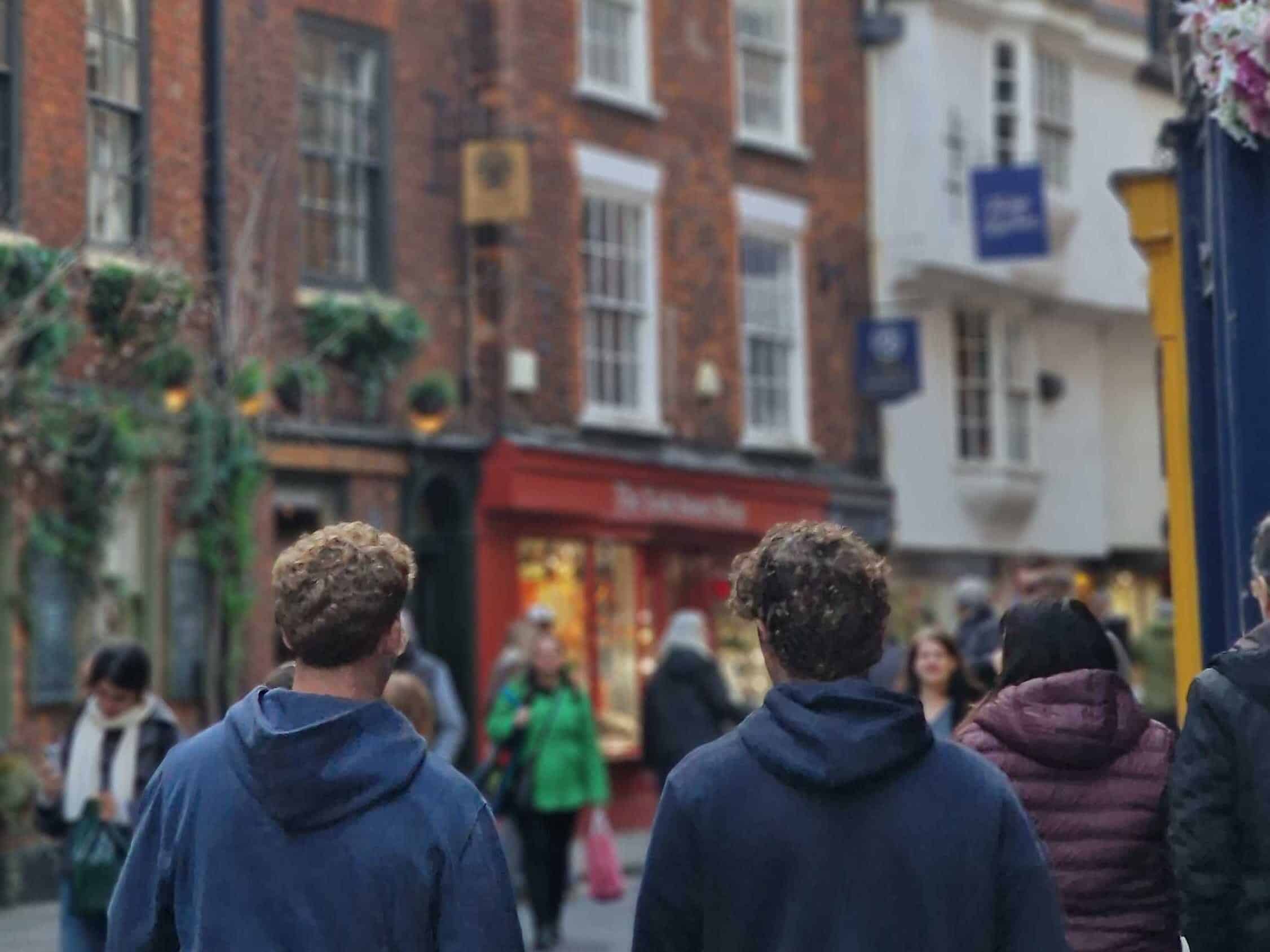 Image of a high street representing retail sector