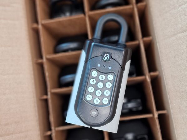 SentriGuard product trial - key safes in a box pre-delivery