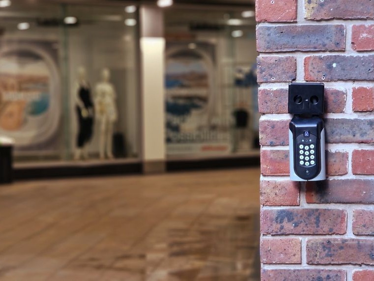 SentriGuard access control system installed at a retail location